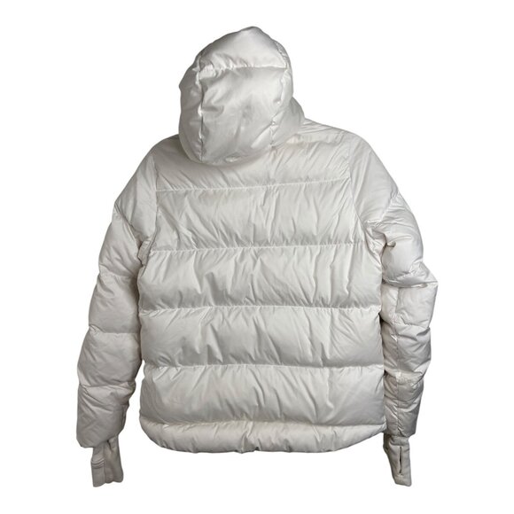 Athleta XXS Snow Goose Down Jacket white puffer hike wear full zip - Picture 2 of 7